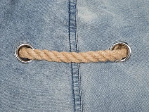 Denim Bean Bag Chair Blue DROP - Image 10