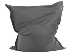 Large Bean Bag 140 X 180 Cm Dark Grey FUZZY