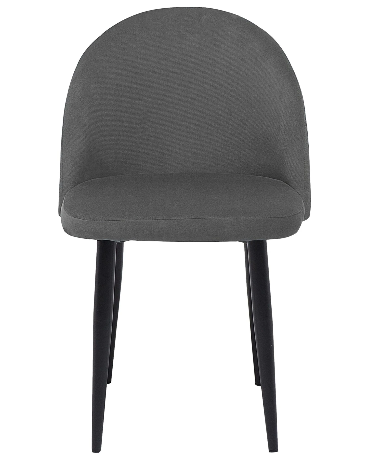Set Of 2 Velvet Dining Chairs Grey VISALIA - Image 6