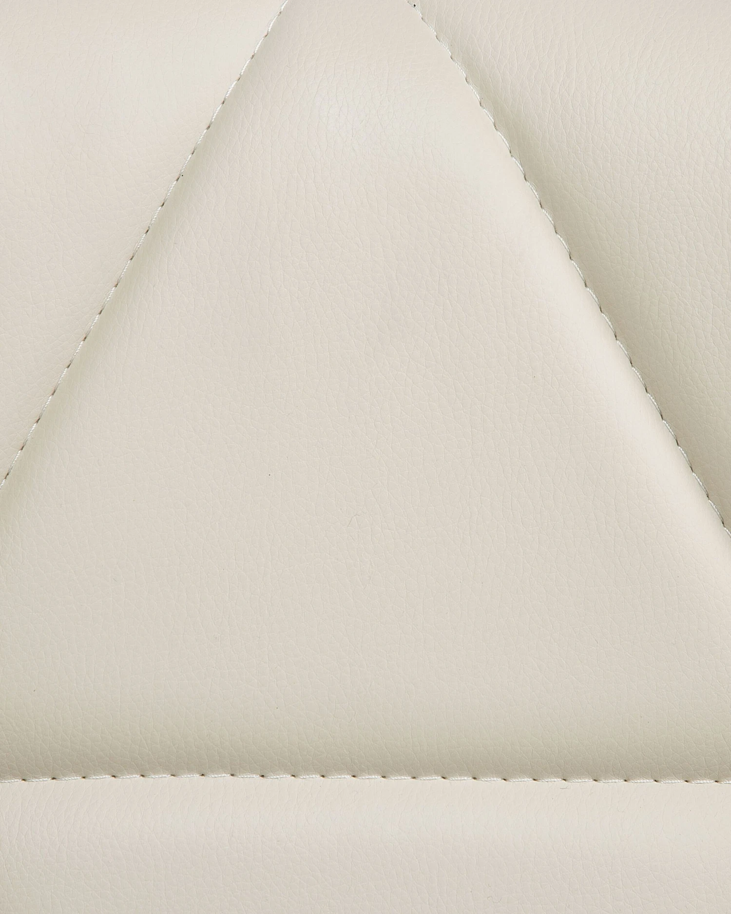 Faux Leather Armless Desk Chair Beige VALETTA - Image 9