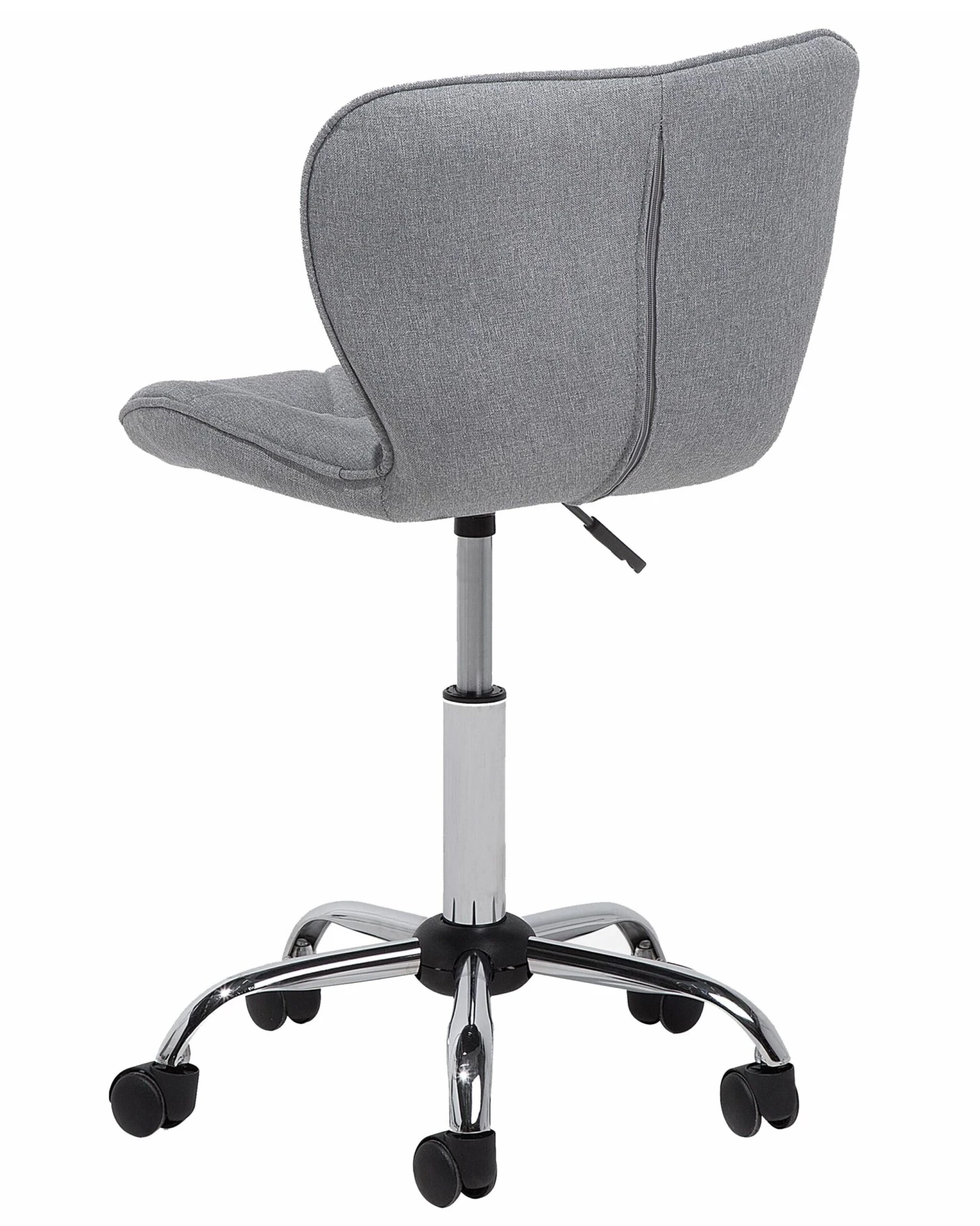 Fabric Armless Desk Chair Grey VALETTA - Image 5