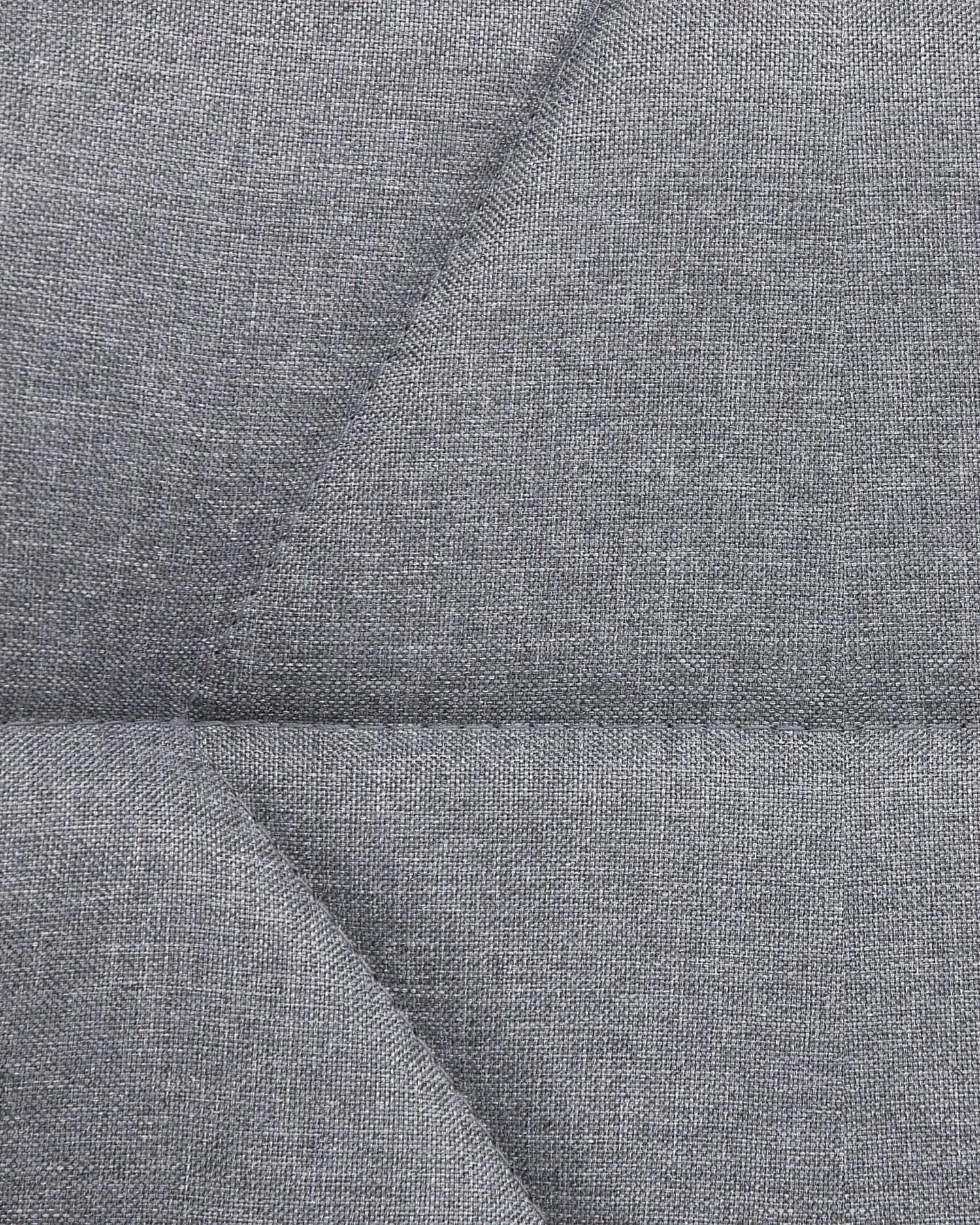 Fabric Armless Desk Chair Grey VALETTA - Image 9