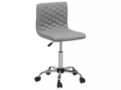 Fabric Armless Desk Chair Grey ORLANDO