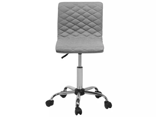Fabric Armless Desk Chair Grey ORLANDO - Image 3