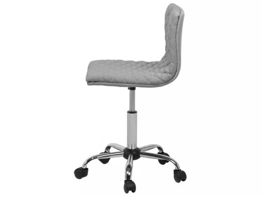 Fabric Armless Desk Chair Grey ORLANDO - Image 4
