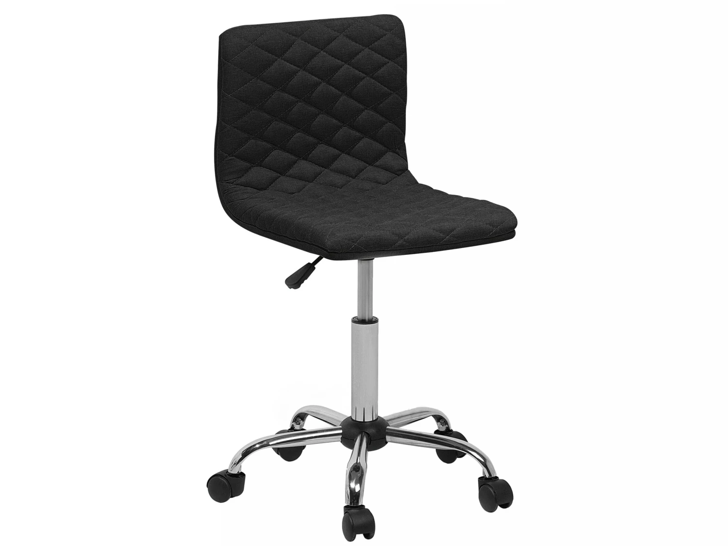 Fabric Armless Desk Chair Black ORLANDO