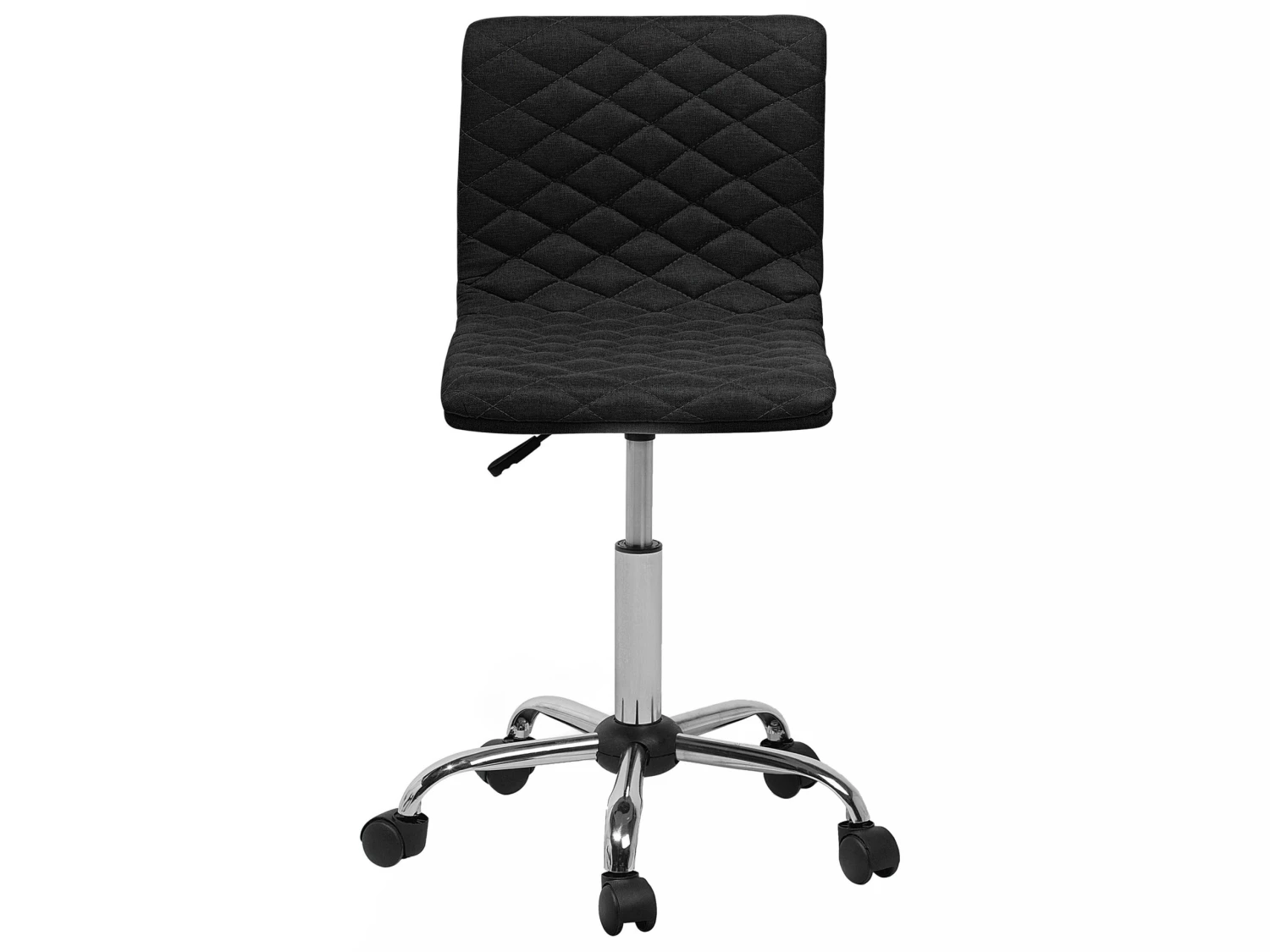 Fabric Armless Desk Chair Black ORLANDO - Image 3