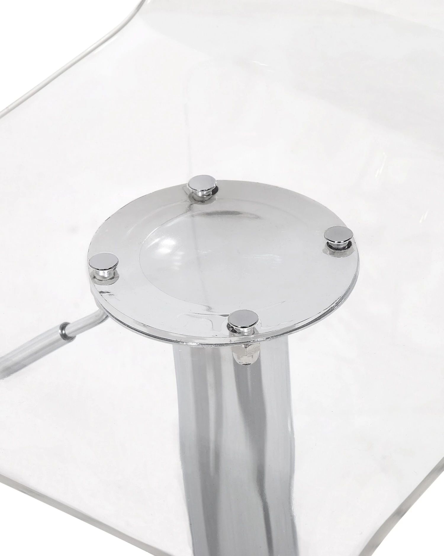 Set Of 2 Swivel Bar Stools Transparent White BUSAN - Image 8