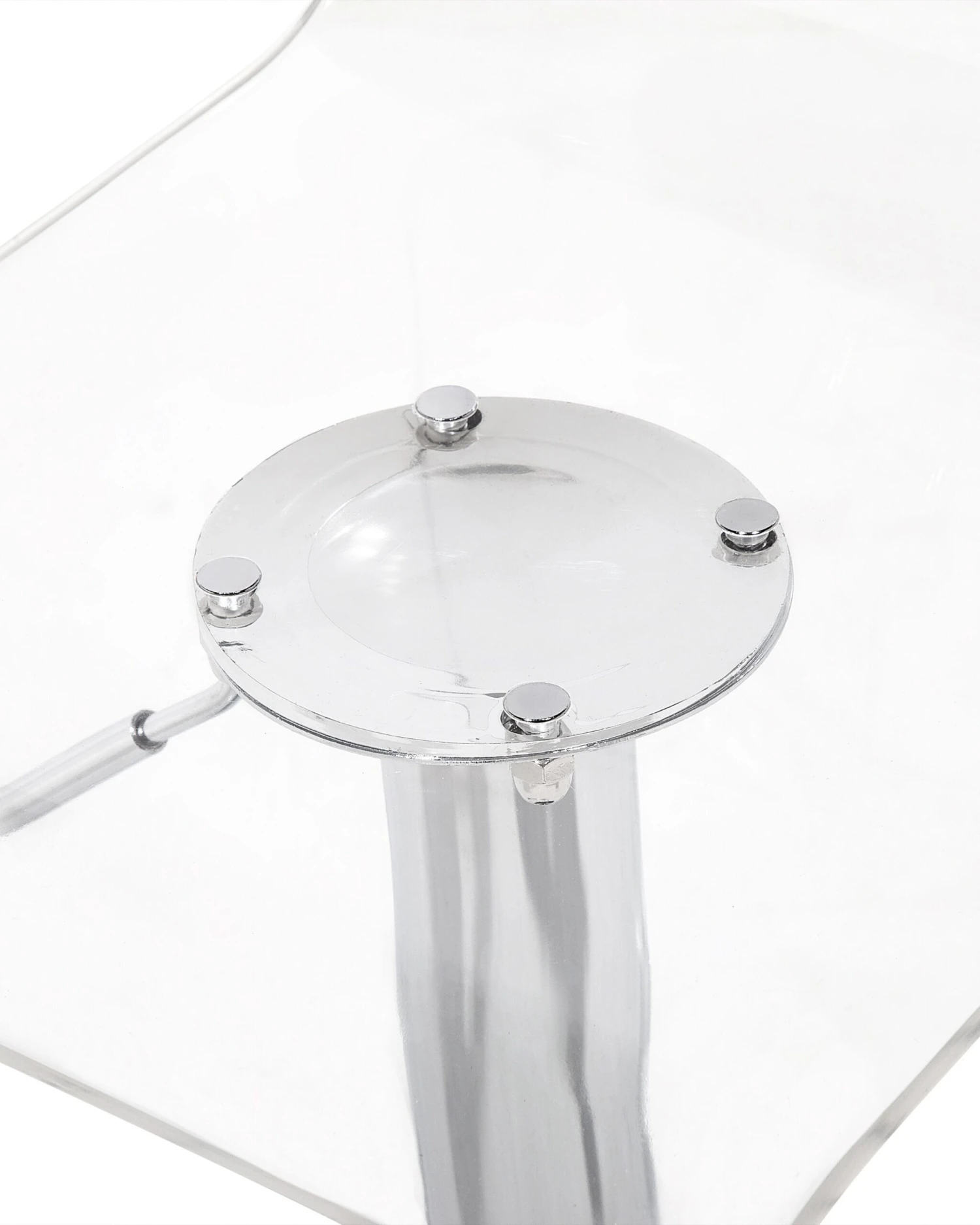 Set Of 2 Swivel Bar Stools Transparent MALTA - Image 8