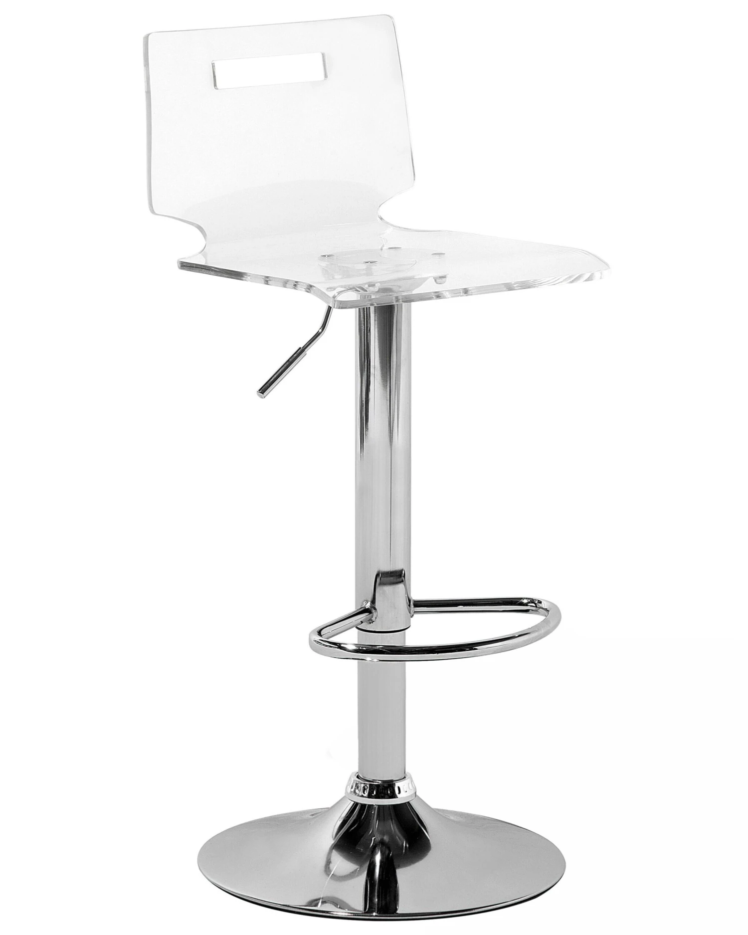 Set Of 2 Swivel Bar Stools Transparent MALTA - Image 4