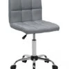 Fabric Armless Desk Chair Grey MARION -Furniture Store undef src sa picid 712409 type whitesh image