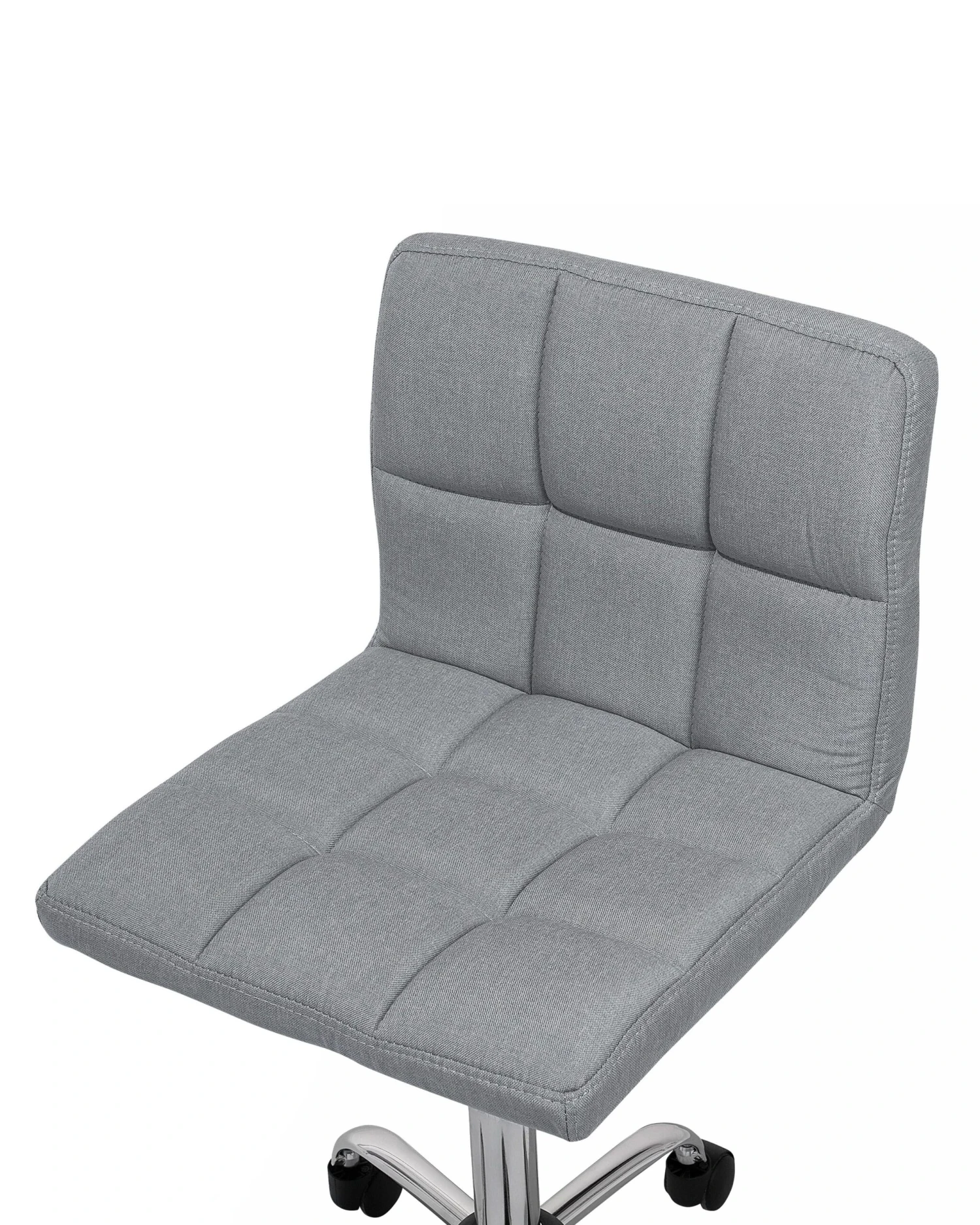 Fabric Armless Desk Chair Grey MARION - Image 6