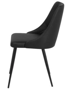 Set Of 2 Dining Chairs Faux Leather Black VALERIE -Furniture Store undef src sa picid 712749 type whitesh image