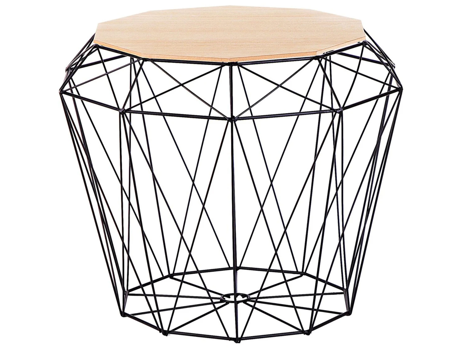 Geometric Side Table Black ELIDA