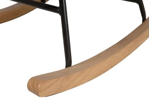 Velvet Rocking Chair Blue OXIE - Image 9