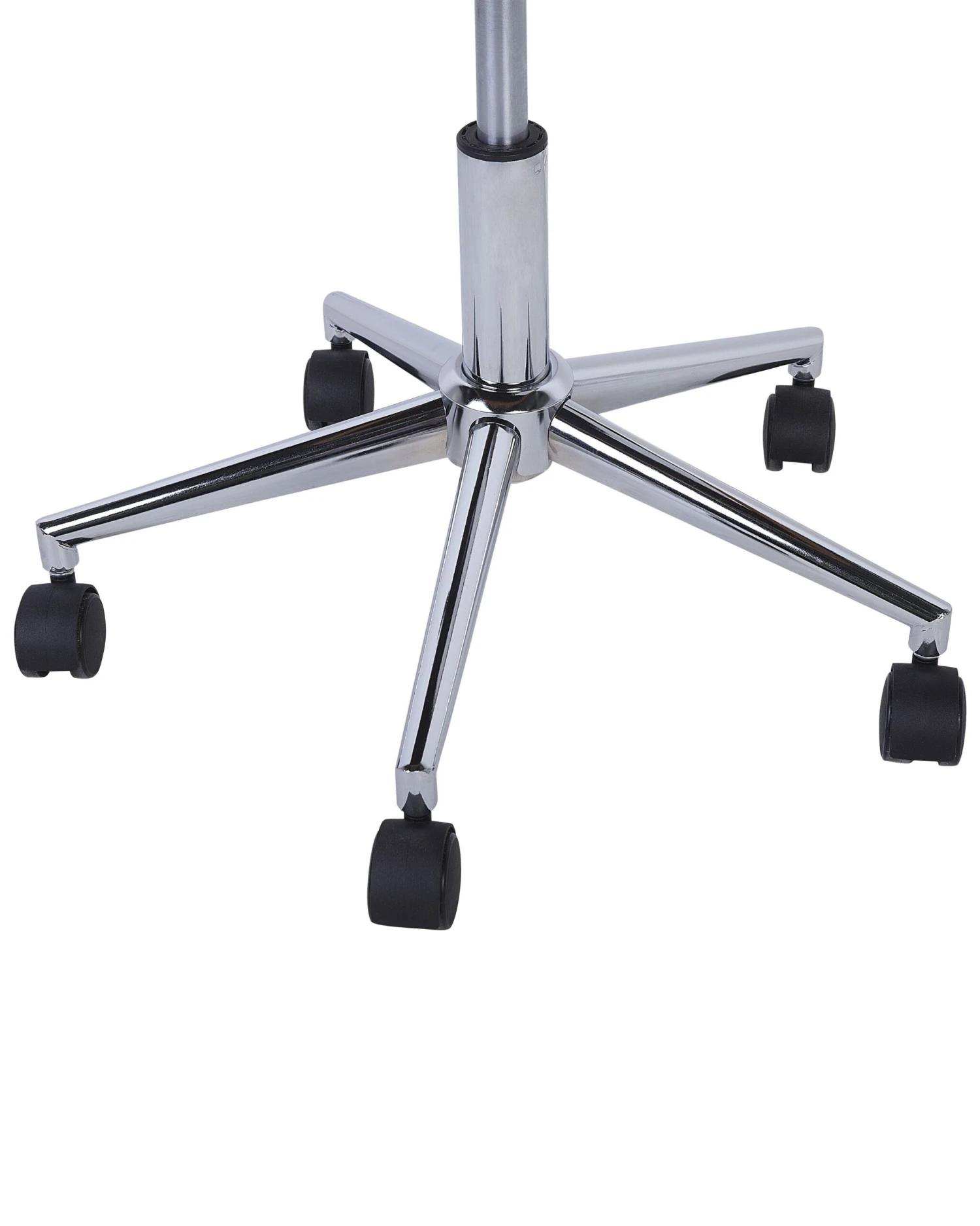 Faux Leather Armless Desk Chair Black MARIBEL - Image 7