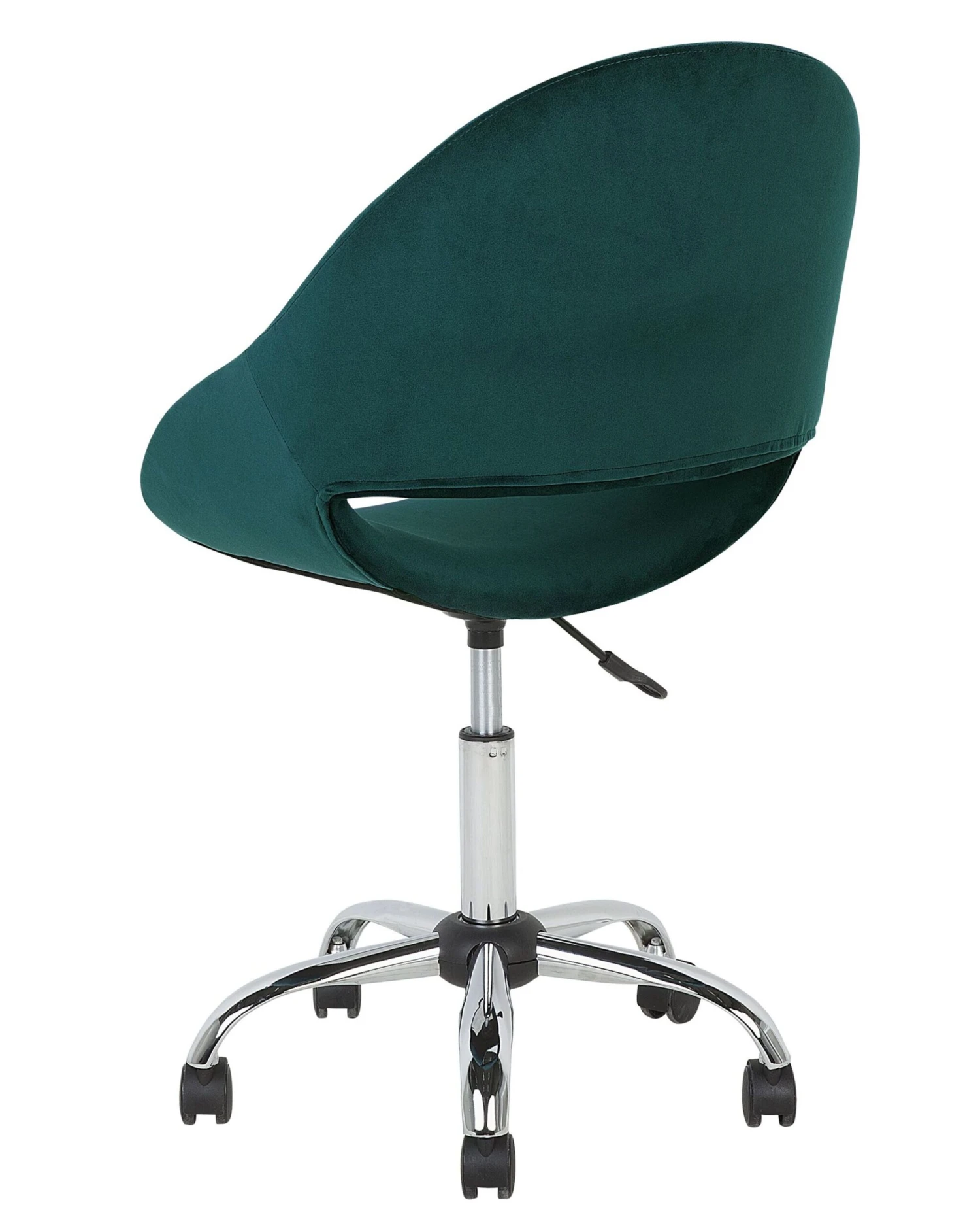 Velvet Armless Desk Chair Green SELMA - Image 5