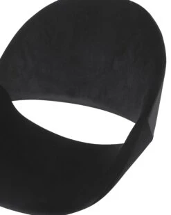 Velvet Armless Desk Chair Black SELMA -Furniture Store undef src sa picid 716826 type whitesh image