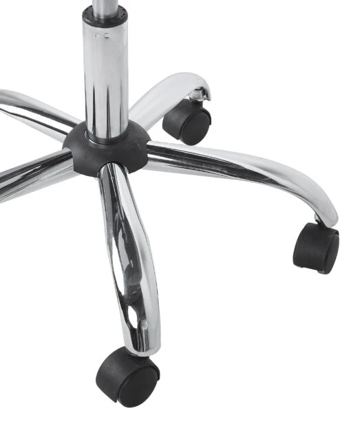 Velvet Armless Desk Chair Black SELMA - Image 9