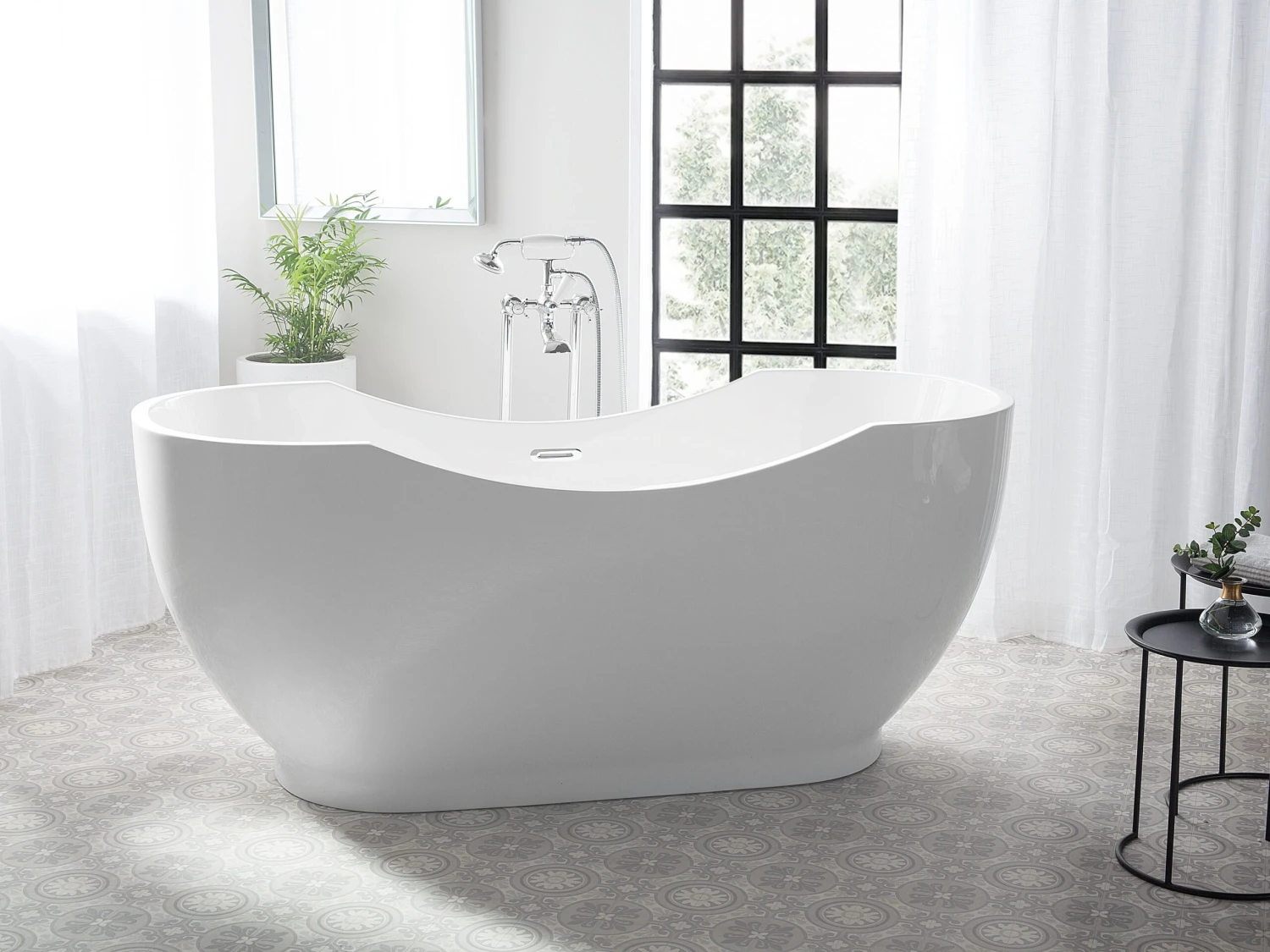 Freestanding Bath 1700 X 770 Mm White BAYLEY - Image 2