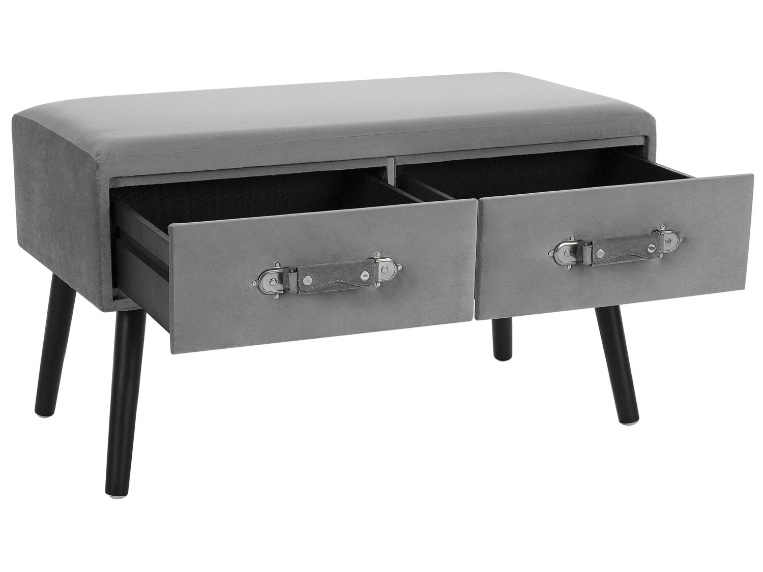 Suitcase Coffee Table With Drawers Grey AMTRAK - Image 6