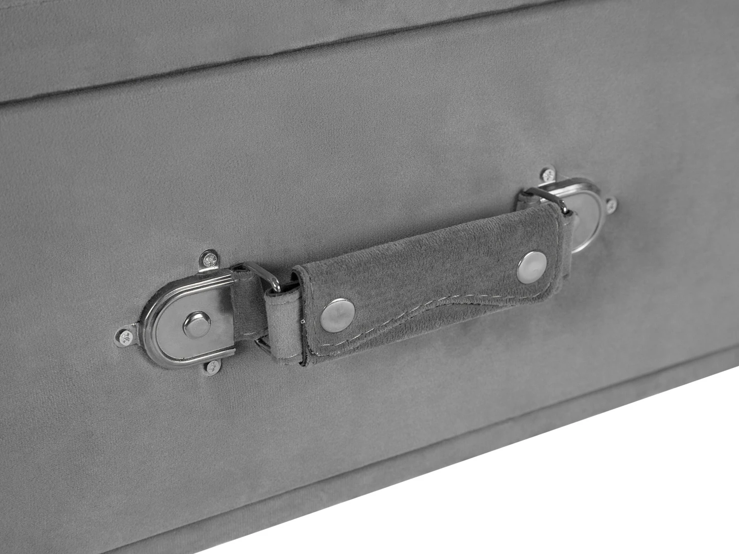 Suitcase Coffee Table With Drawers Grey AMTRAK - Image 9