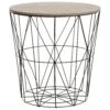 Metal Storage Side Table Black LANARK -Furniture Store undef src sa picid 721394 type whitesh image
