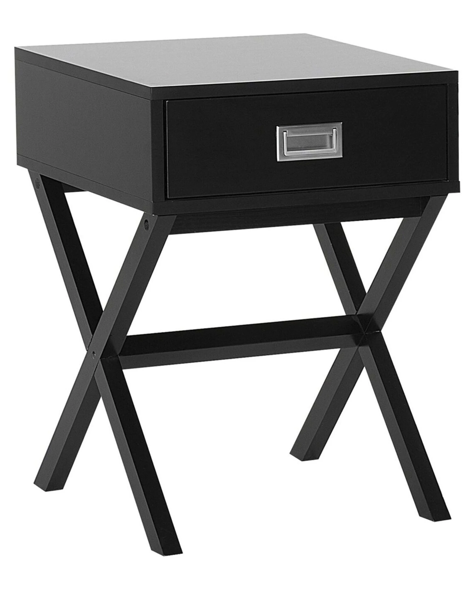 1 Drawer Bedside Table Black MONROE