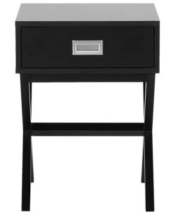 1 Drawer Bedside Table Black MONROE -Furniture Store undef src sa picid 723774 type whitesh image