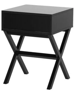 1 Drawer Bedside Table Black MONROE -Furniture Store undef src sa picid 723775 type whitesh image