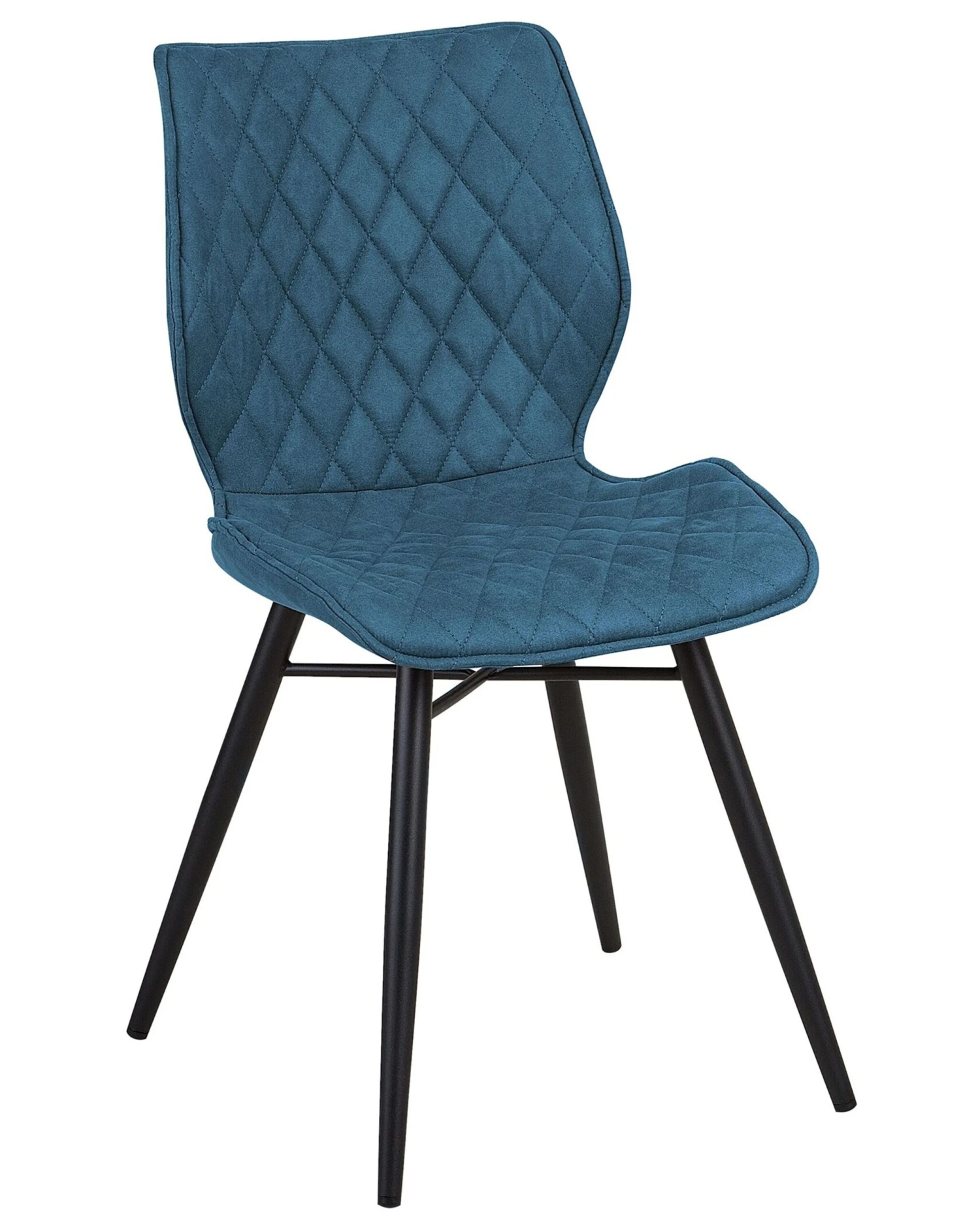 Set Of 2 Fabric Dining Chairs Blue LISLE - Image 4