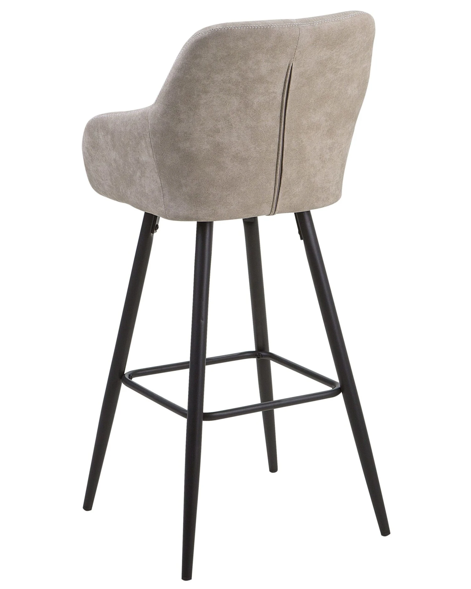 Set Of 2 Fabric Bar Chairs Beige DARIEN - Image 6