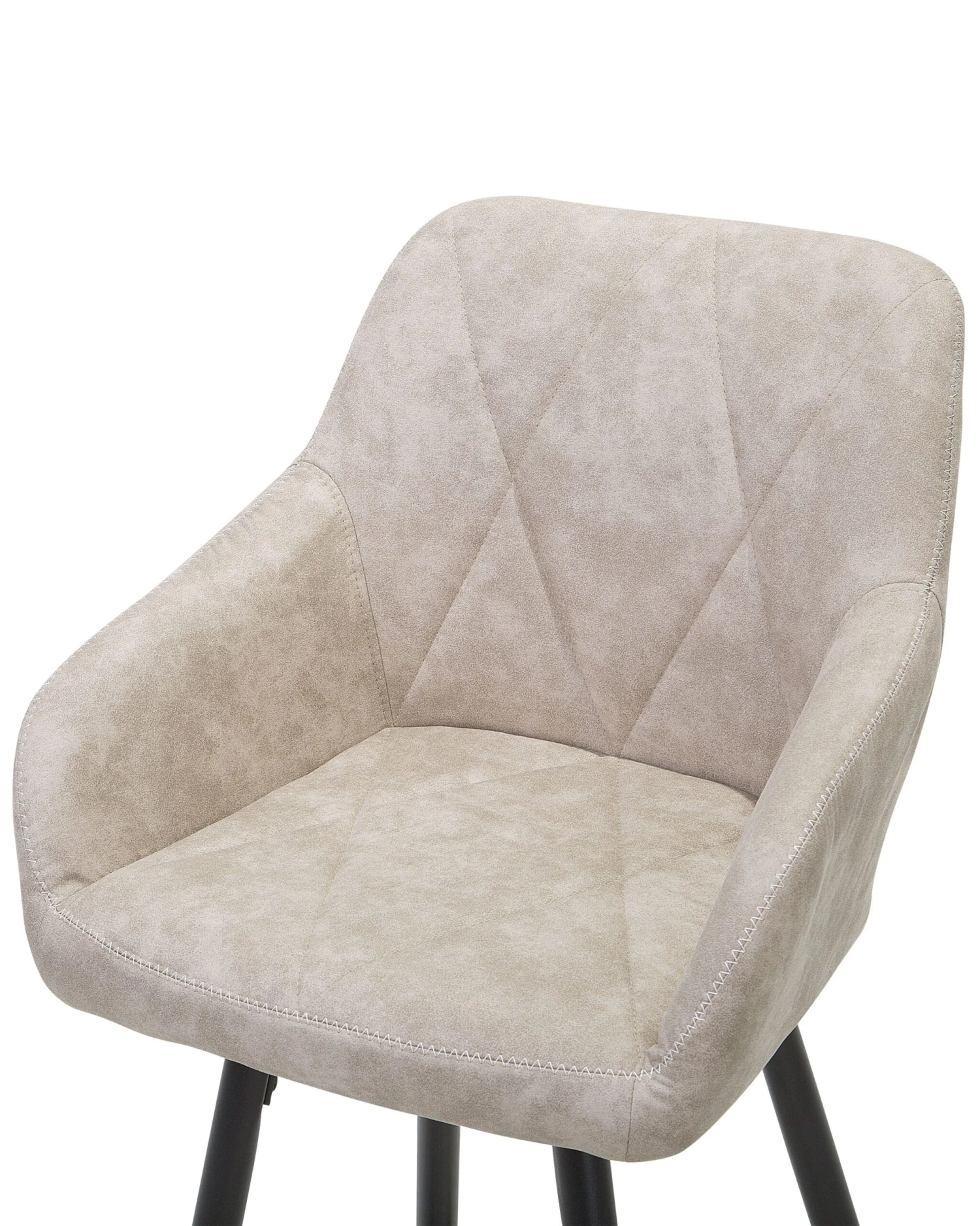 Set Of 2 Fabric Bar Chairs Beige DARIEN - Image 7