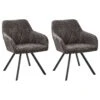 Set Of 2 Fabric Dining Chairs Grey MONEE -Furniture Store undef src sa picid 724891 type whitesh image