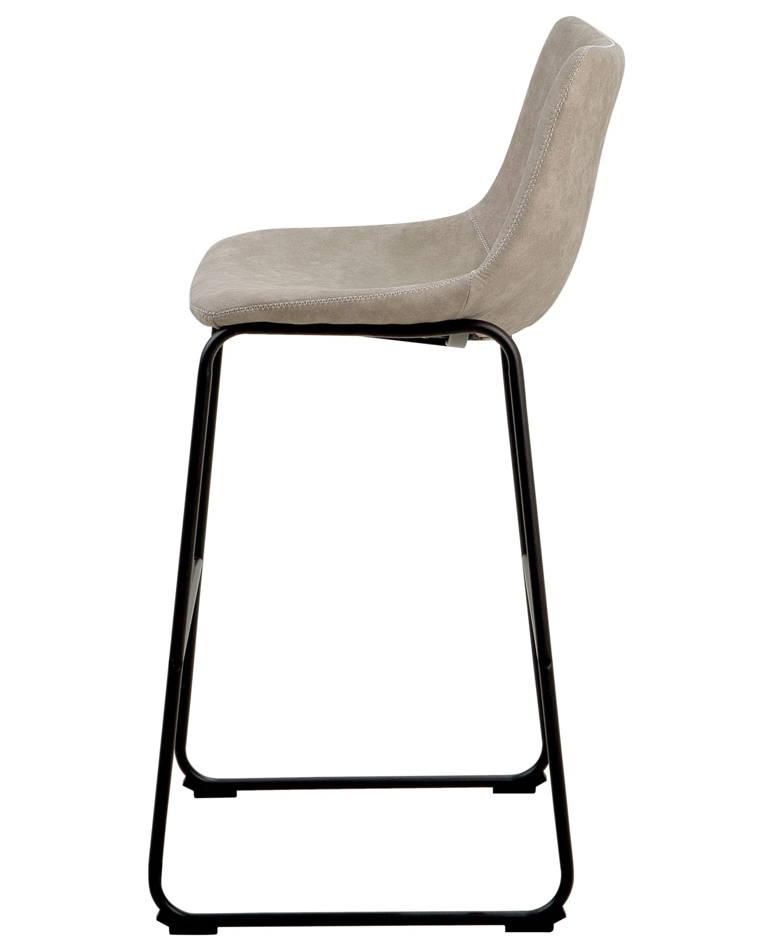 Set Of 2 Fabric Bar Chairs Beige FRANKS - Image 8