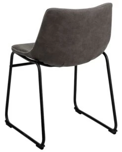 Set Of 2 Fabric Dining Chairs Grey BATAVIA -Furniture Store undef src sa picid 725087 type whitesh image
