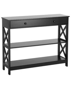1 Drawer Sideboard Black MONTGOMERY