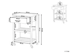 3 Tier Kitchen Trolley Black HIUMA -Furniture Store undef src sa picid 726784 type whitesh image