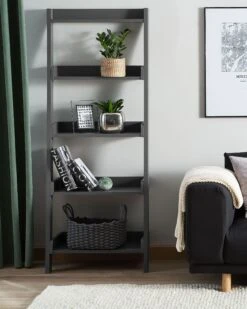Ladder Shelf Dark Grey MOBILE TRIO -Furniture Store undef src sa picid 727426 type color image