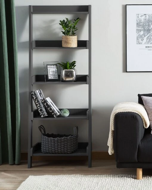 Ladder Shelf Dark Grey MOBILE TRIO - Image 2