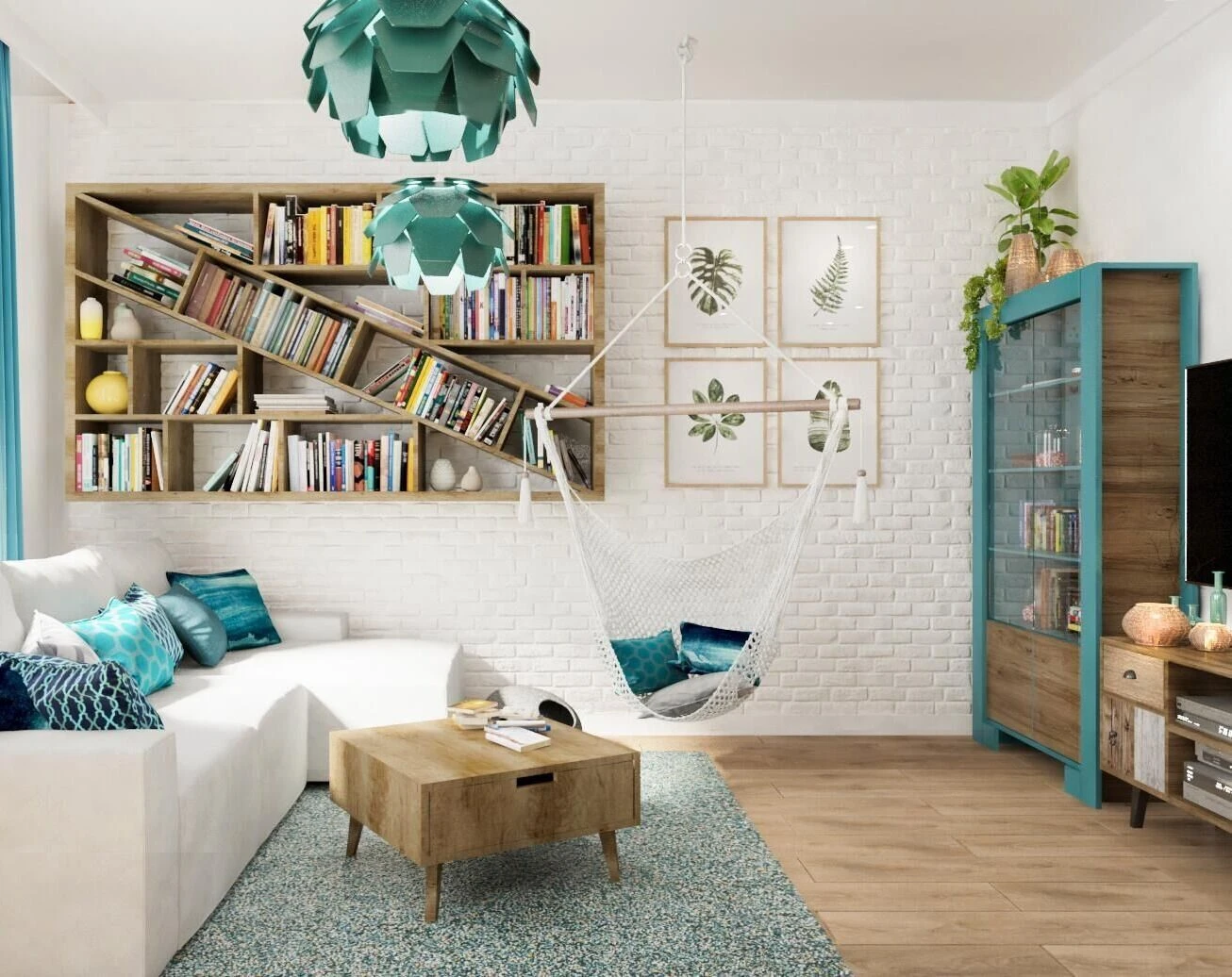 Pendant Lamp Green SEGRE Small - Image 3