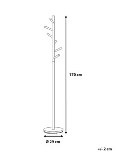 Coat Stand Brown And White AUBUM -Furniture Store undef src sa picid 731305 type whitesh image