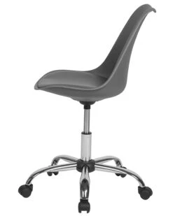 Armless Desk Chair Grey DAKOTA II -Furniture Store undef src sa picid 731708 type whitesh image