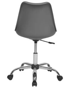 Armless Desk Chair Grey DAKOTA II -Furniture Store undef src sa picid 731714 type whitesh image