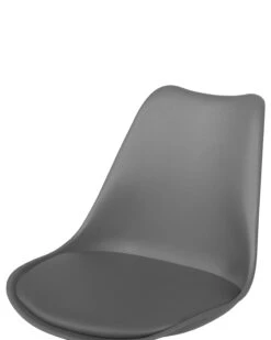 Armless Desk Chair Grey DAKOTA II -Furniture Store undef src sa picid 731715 type whitesh image