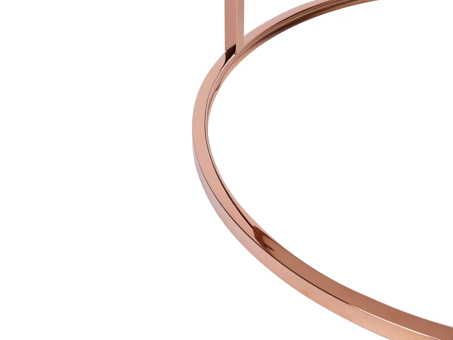 Coffee Table Beige Marble Effect With Copper CORAL - Image 4