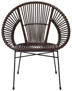 Rattan Accent Chair Brown SARITA -Furniture Store undef src sa picid 734908 type whitesh image