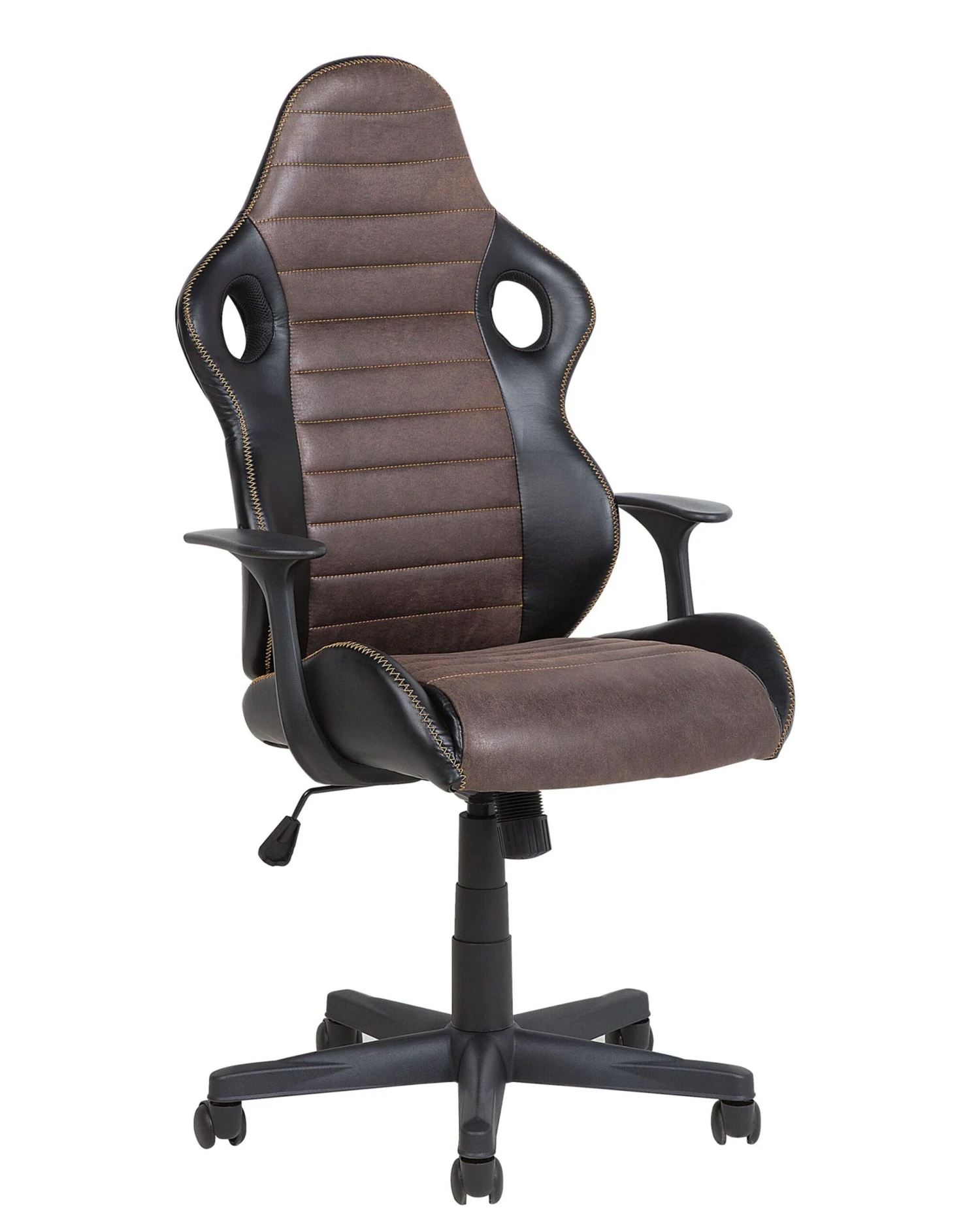 Swivel Office Chair Black With Brown SUPREME