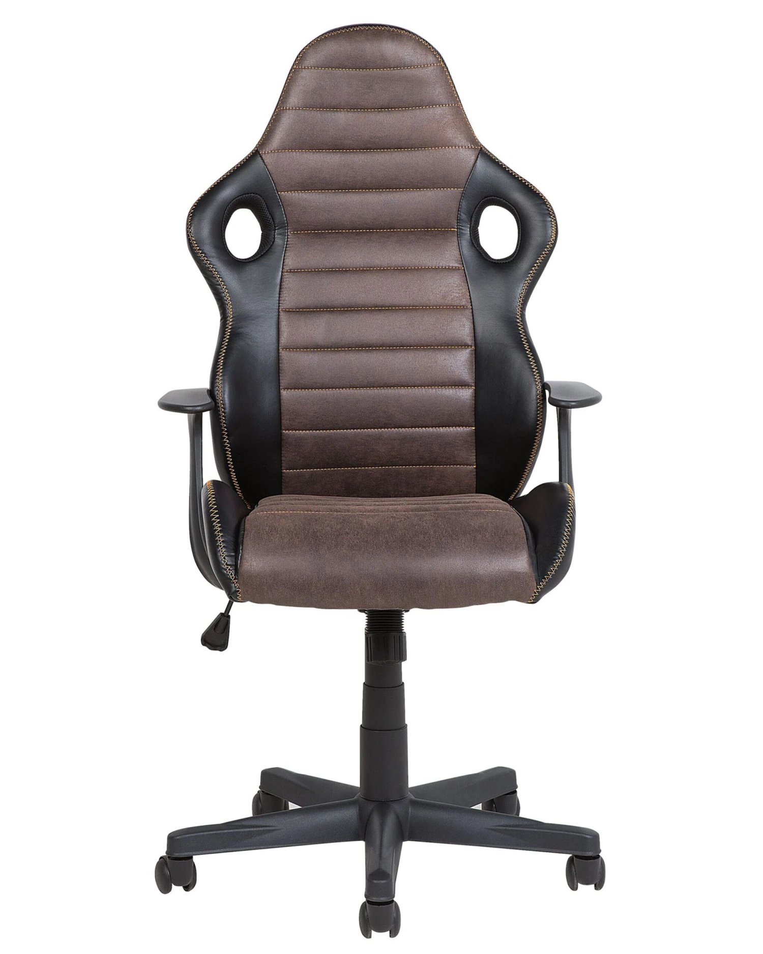 Swivel Office Chair Black With Brown SUPREME - Image 3