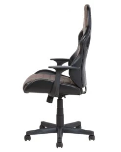Swivel Office Chair Black With Brown SUPREME -Furniture Store undef src sa picid 735073 type whitesh image